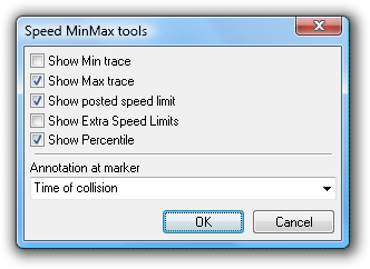 Speed report options