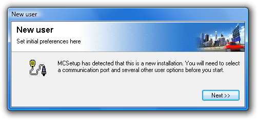 MCSetup new user settings