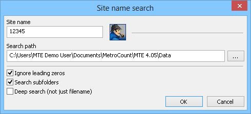 Searching for data from a Site List
