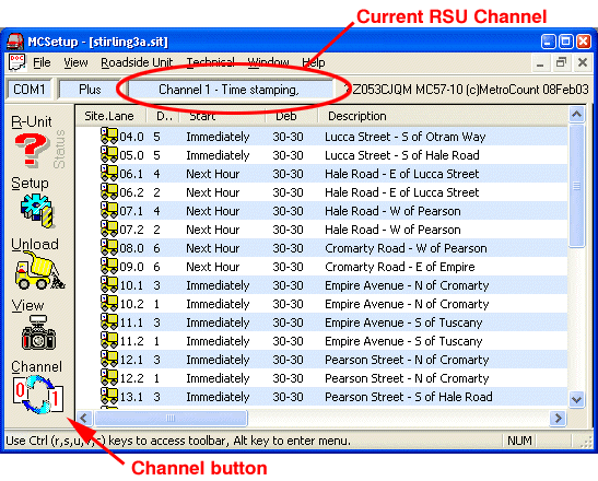 Switching channels
