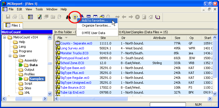 Adding folders to your Favourite Places