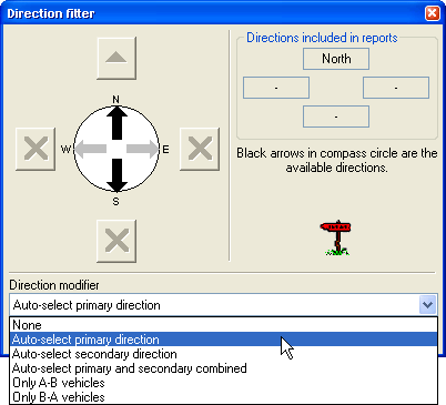 Auto-selecting the Direction Filter