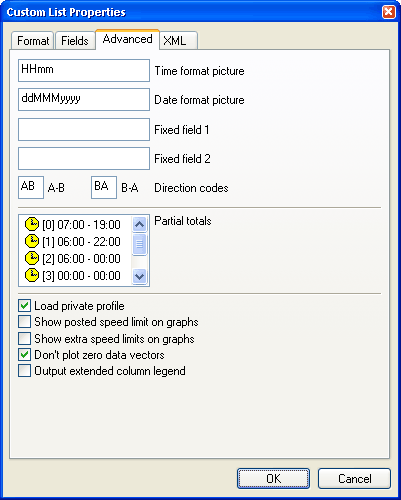 User-definable fields