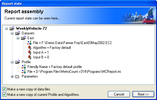 Saving a report Assembly