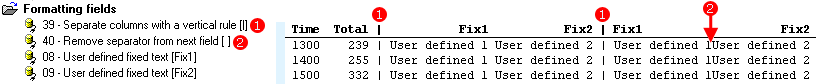 Custom List Formatting Fields