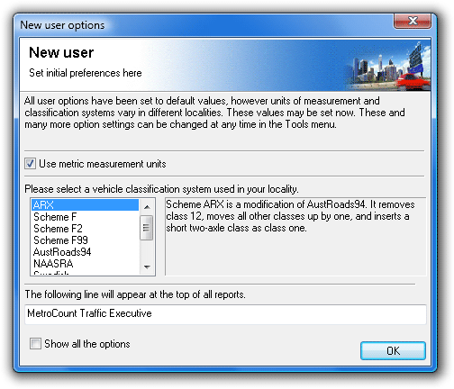 MCReport's New User Options